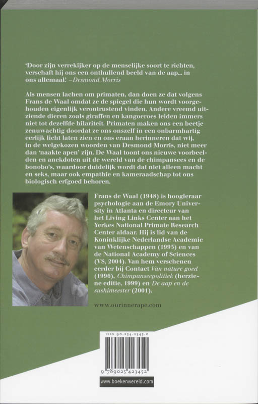Achterkant van De aap in ons