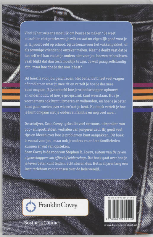 Achterkant van Zeven eigenschappen die jou succesvol maken!