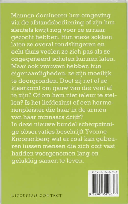 Achterkant van Het zit op de bank en het zapt