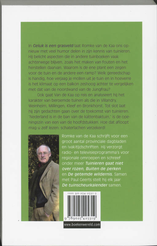 Achterkant van Geluk is een grasveld