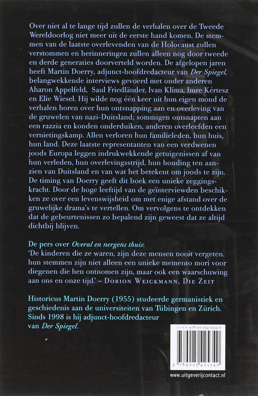 Achterkant van Overal en nergens thuis