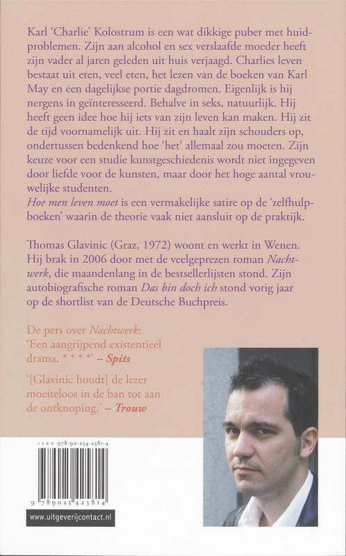 Achterkant van Hoe men leven moet