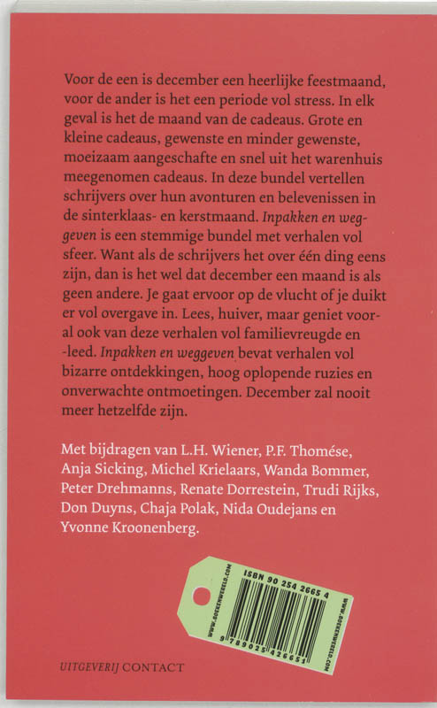 Achterkant van Inpakken & weggeven
