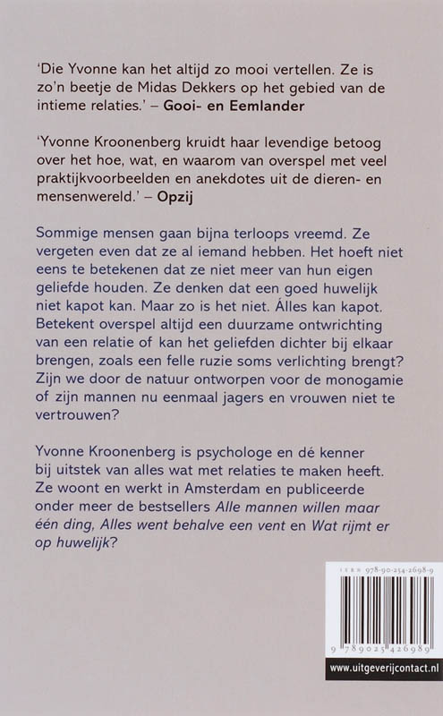 Achterkant van Monogamie voor beginners