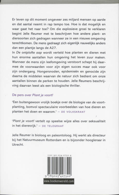 Achterkant van De ontplofte aap