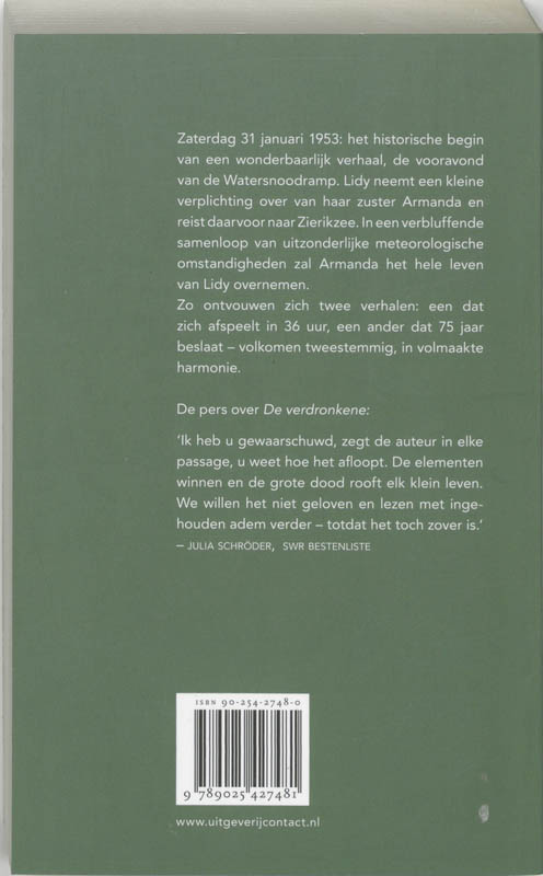 Achterkant van De verdronkene