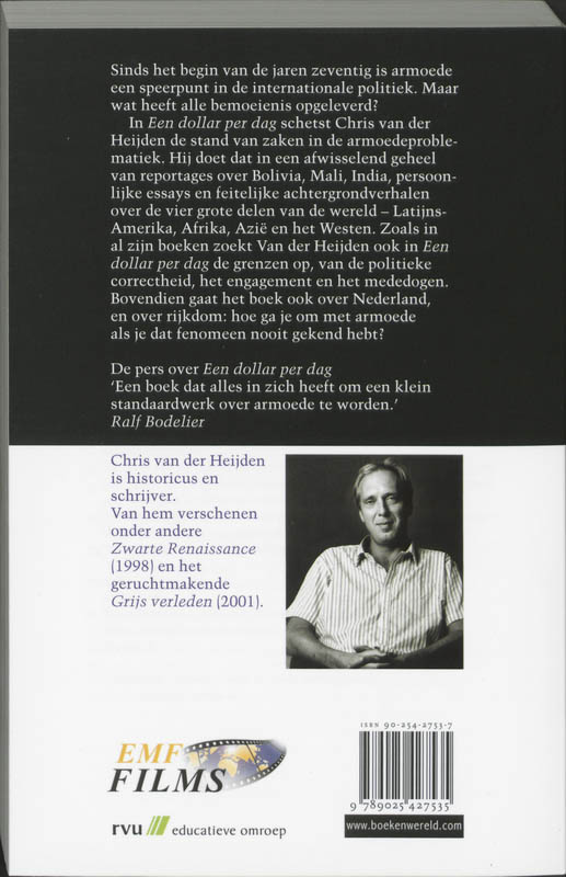 Achterkant van Een dollar per dag