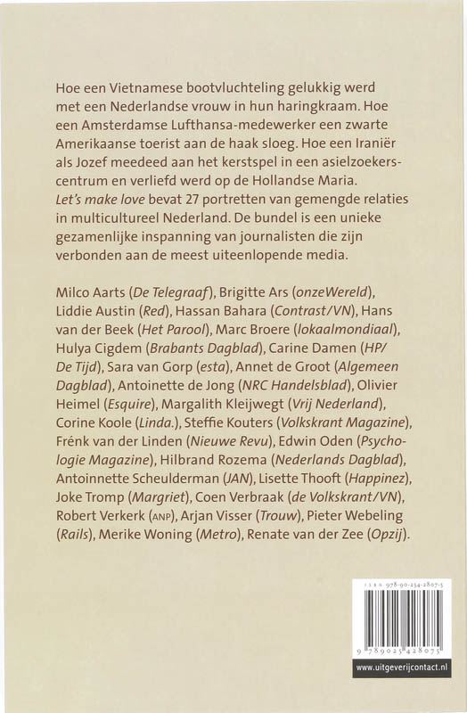 Achterkant van Let's make love