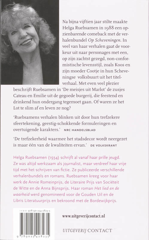 Achterkant van Op scheveningen