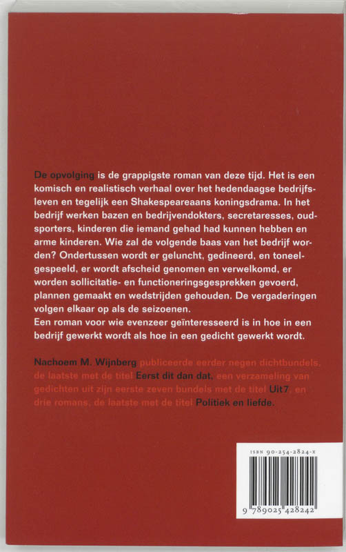 Achterkant van De opvolging
