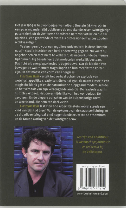 Achterkant van Einstein's licht