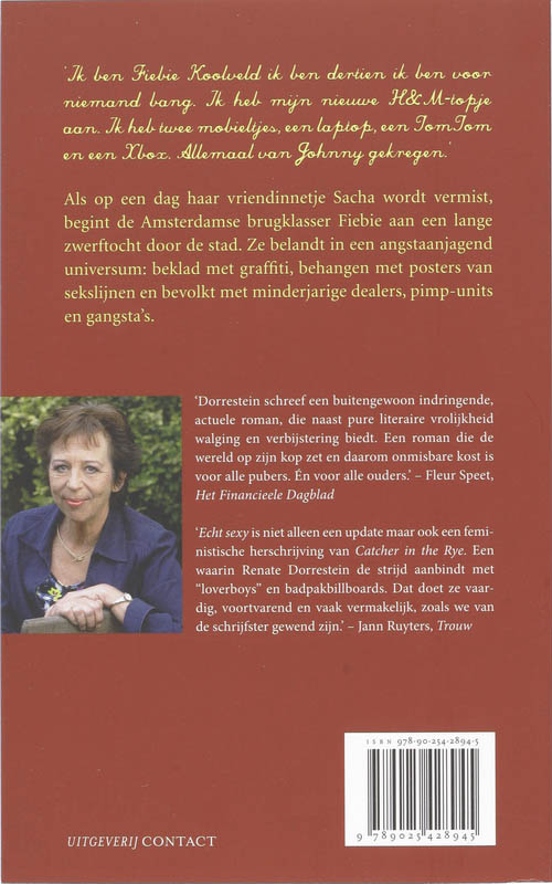 Achterkant van Echt sexy