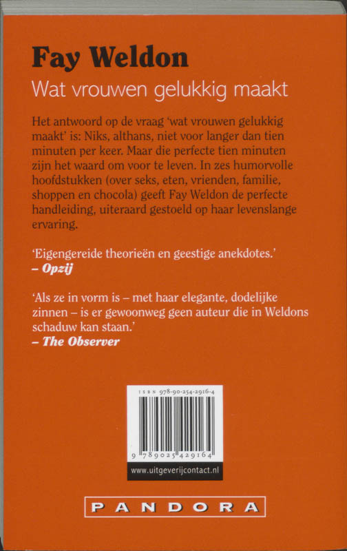 Achterkant van Wat vrouwen gelukkig maakt