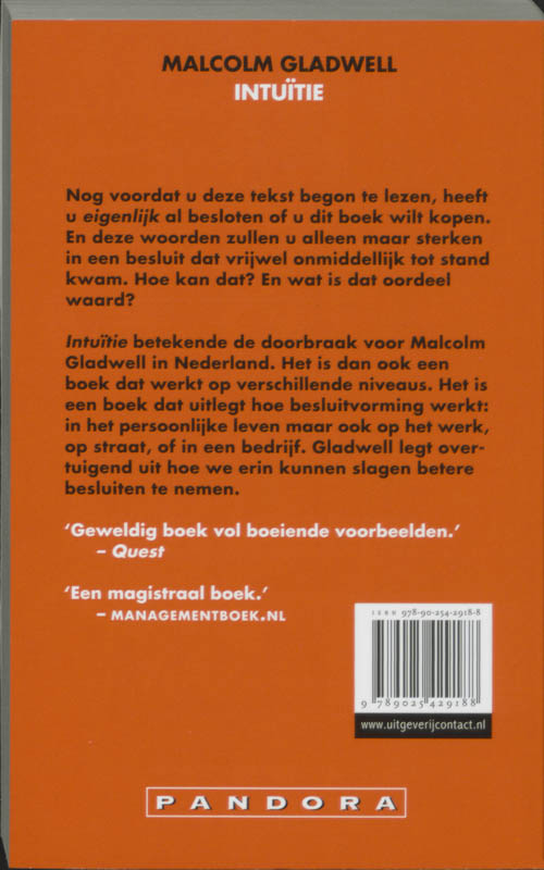 Achterkant van Intuitie