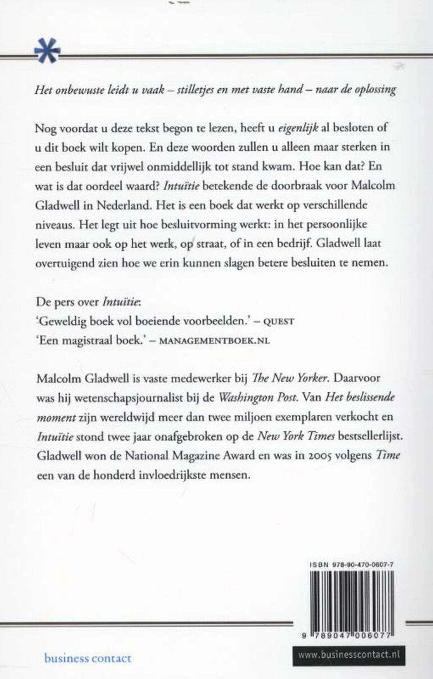Achterkant van Intuitie