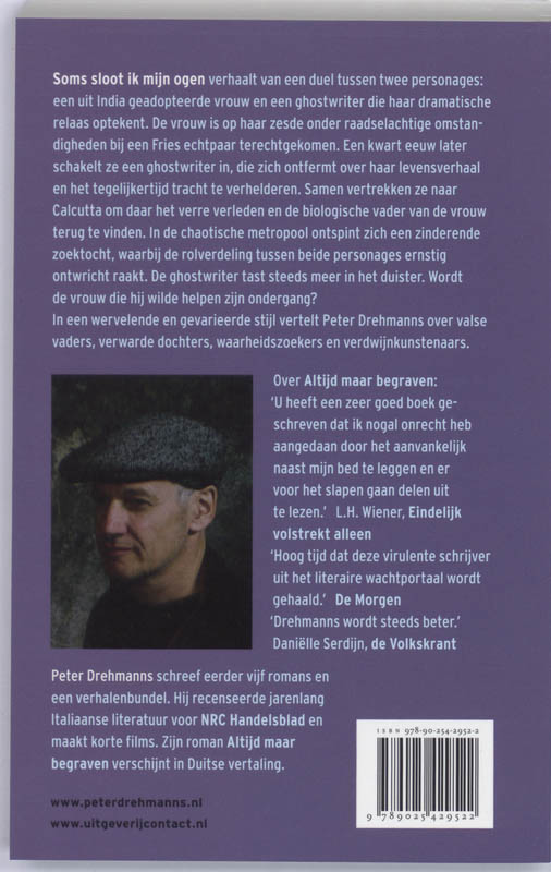 Achterkant van Soms sloot ik mijn ogen