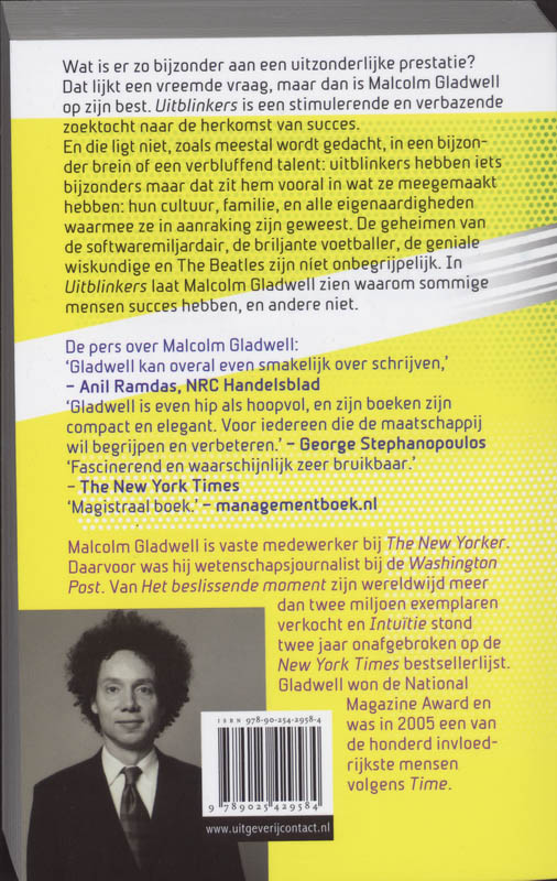 Achterkant van Uitblinkers