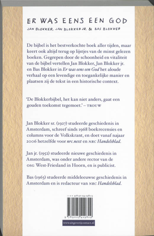 Achterkant van Er was eens een God