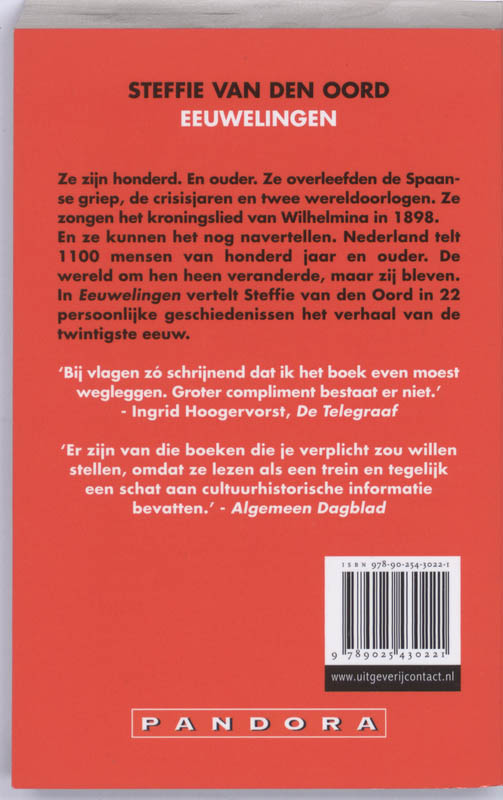 Achterkant van Eeuwelingen