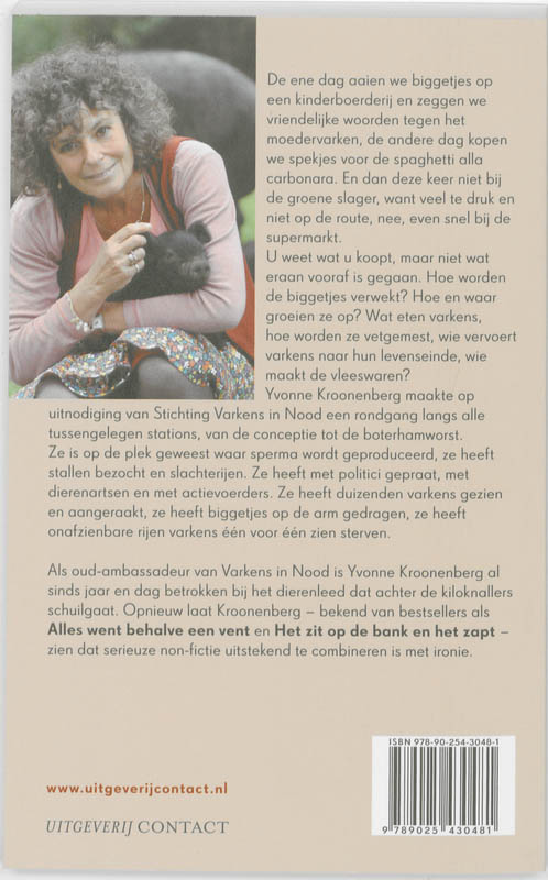Achterkant van Alleen de knor wordt niet gebruikt
