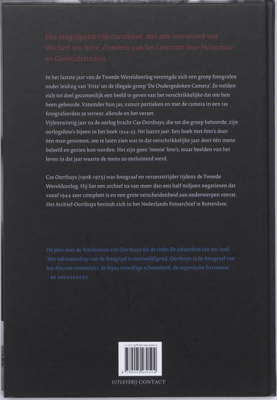 Achterkant van 1944-45. Het laatste jaar