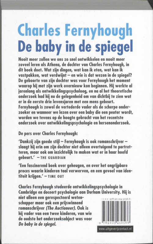 Achterkant van Baby in de spiegel