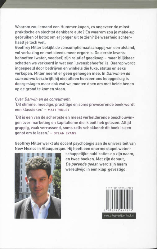 Achterkant van Darwin en de consument