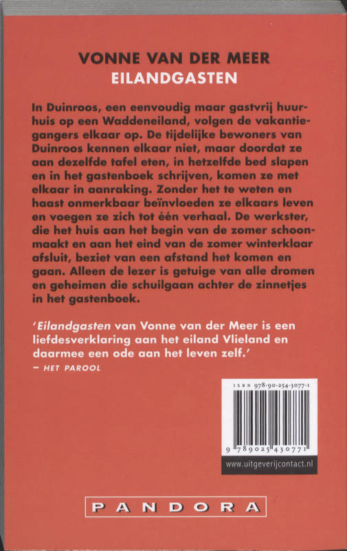 Achterkant van Eilandgasten