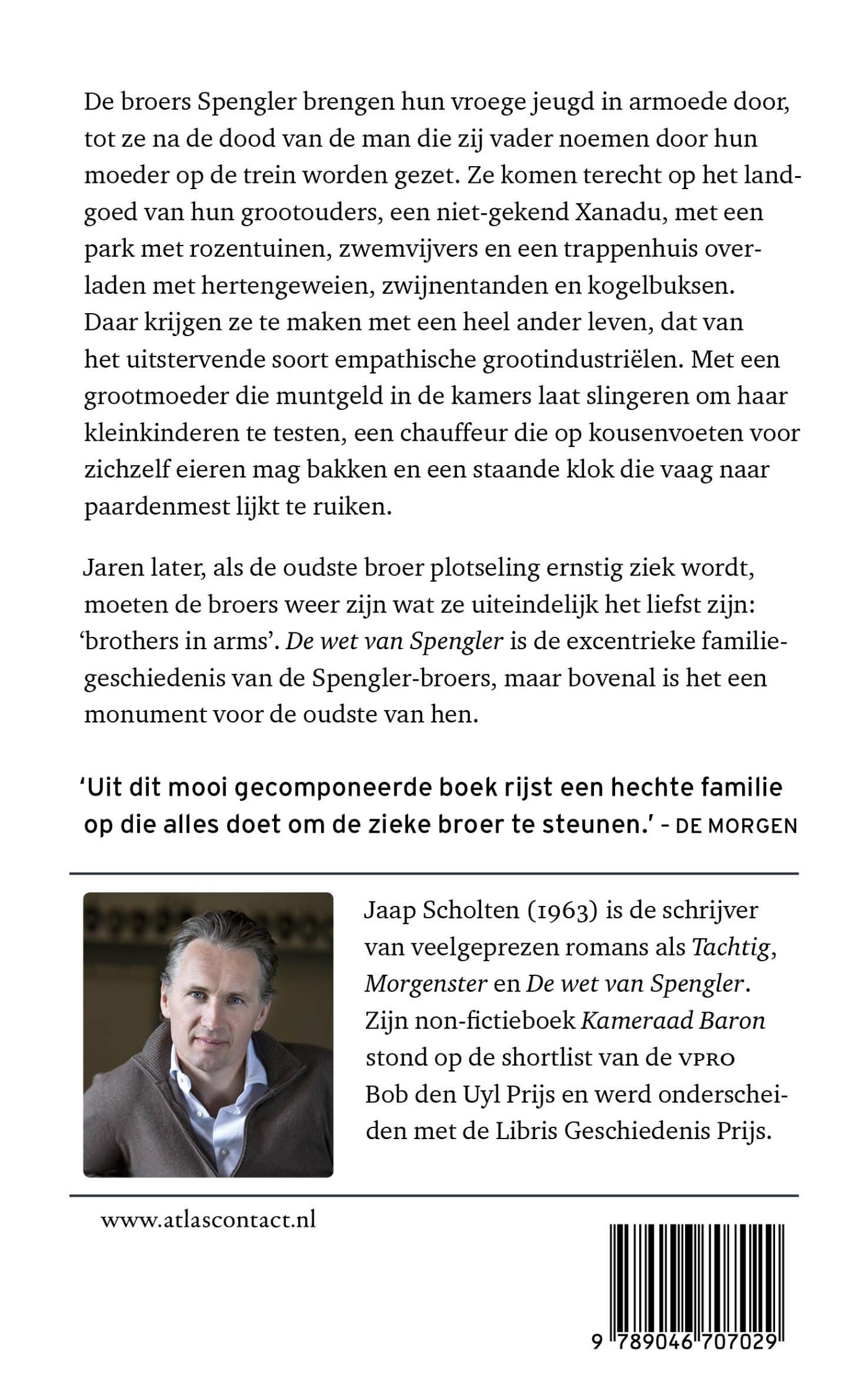 Achterkant van De wet van Spengler