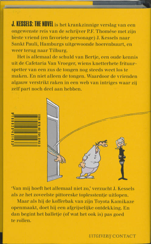 Achterkant van J. Kessels: the novel