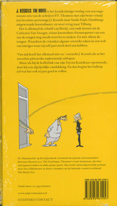 Achterkant van J. Kessels: The Novel