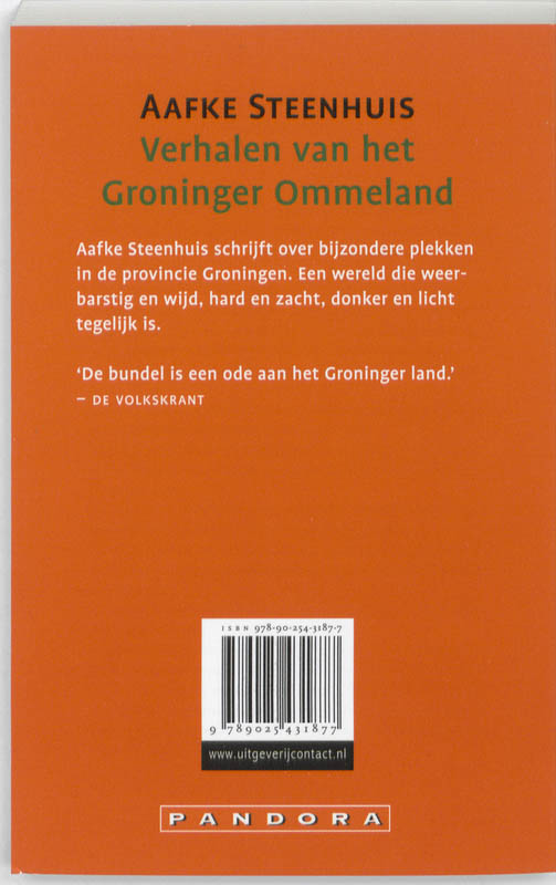 Achterkant van Verhalen van het Groninger Ommeland