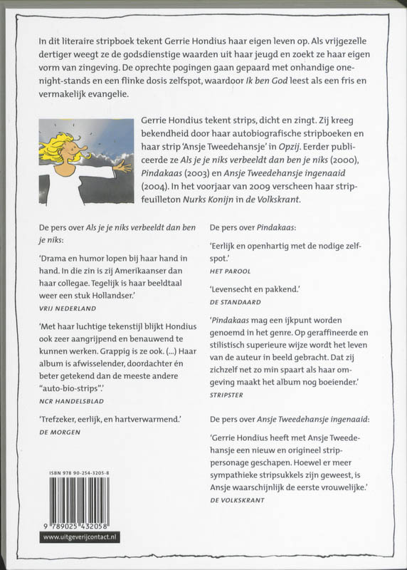 Achterkant van Ik ben God