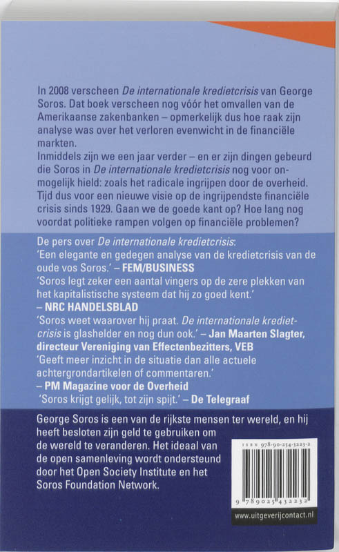 Achterkant van Crash van de financiele markten