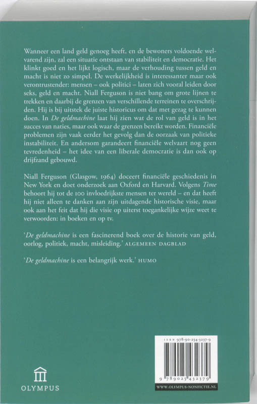 Achterkant van De geldmachine