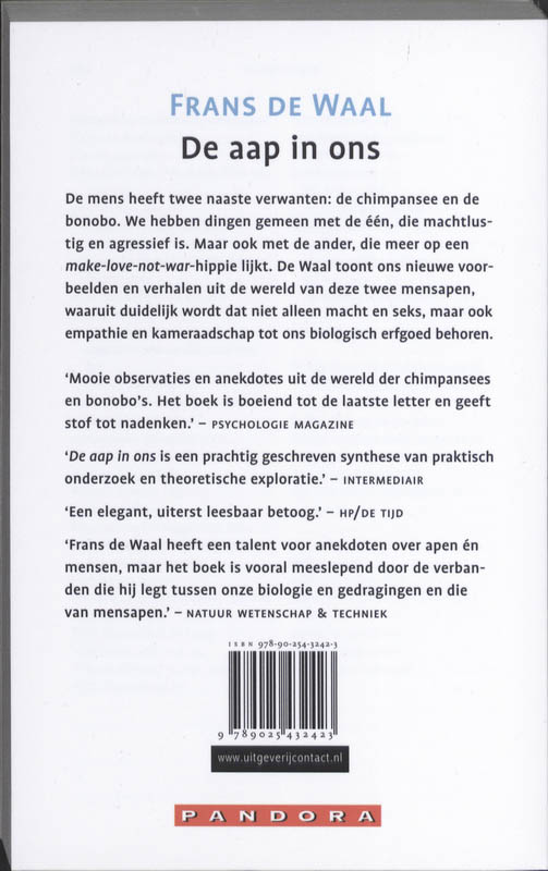 Achterkant van Aap in ons