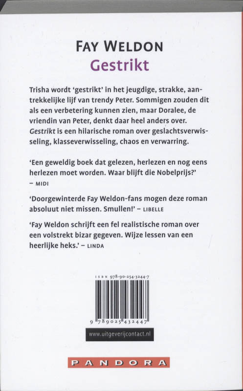 Achterkant van Gestrikt