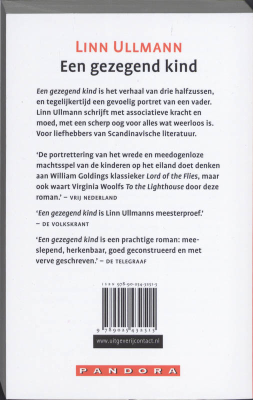 Achterkant van Een gezegend kind