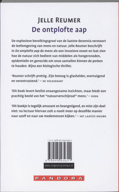 Achterkant van Ontplofte aap