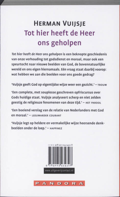Achterkant van Tot hier heeft de Heer ons geholpen