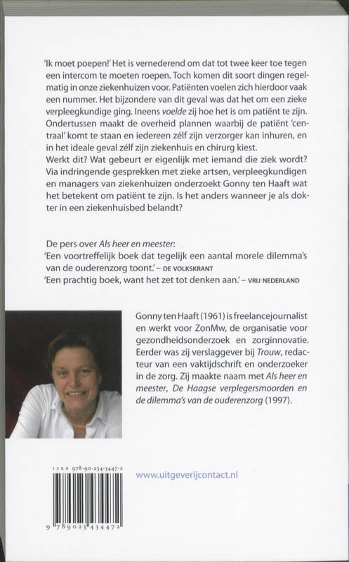 Achterkant van Dokter is ziek
