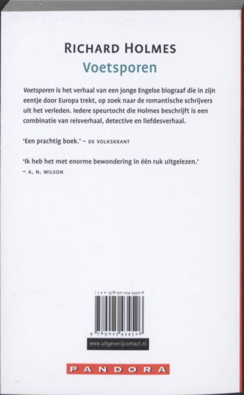 Achterkant van Voetsporen