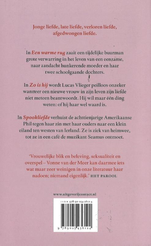 Achterkant van Warme rug/zo is hij/spookliefde