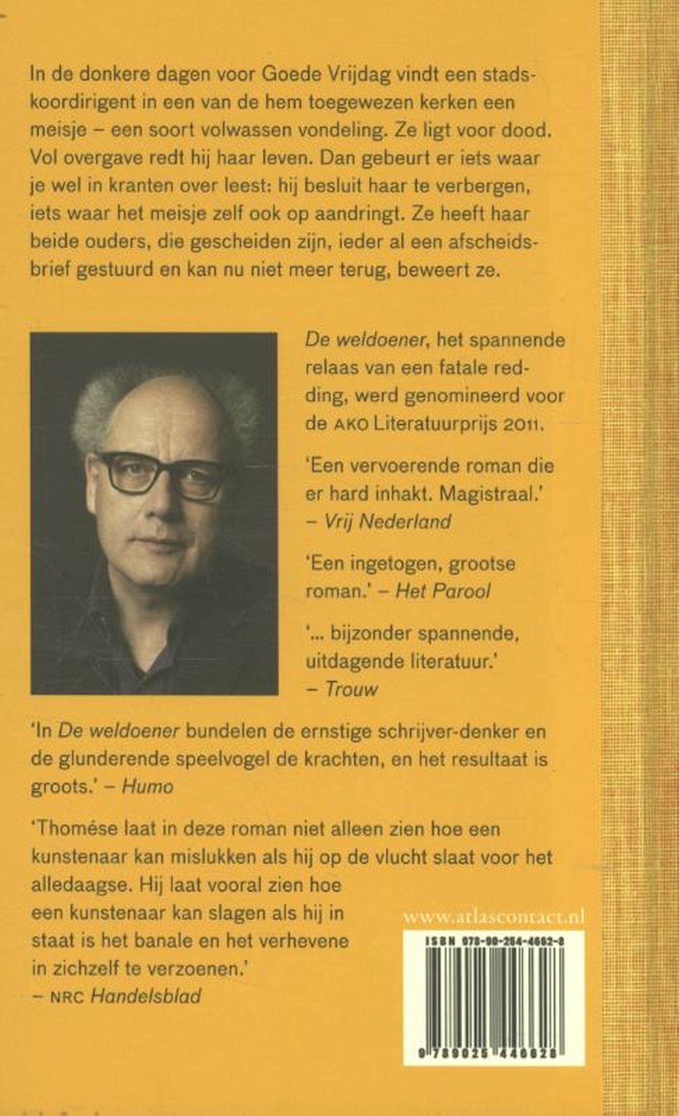 Achterkant van De weldoener