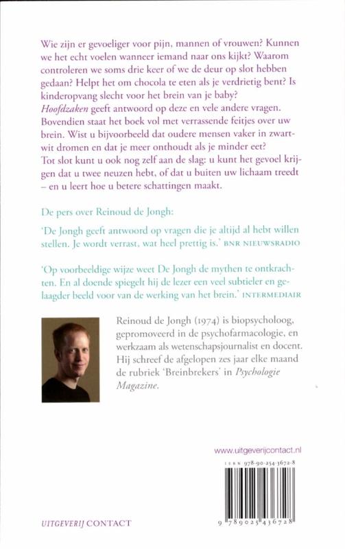 Achterkant van Hoofdzaken
