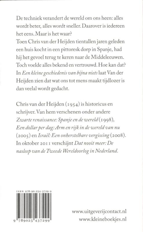 Achterkant van Een kleine geschiedenis van bijna niets