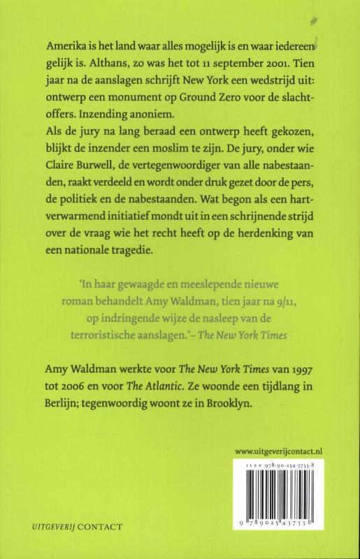 Achterkant van De inzending