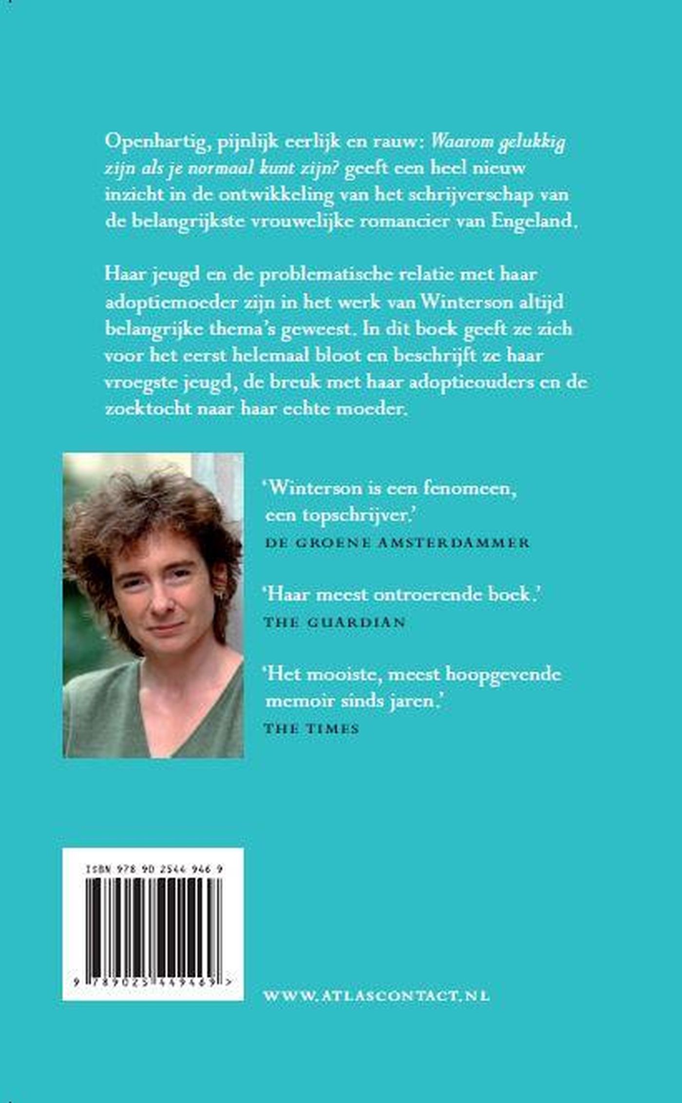 Achterkant van Waarom gelukkig zijn als je ook normaal kunt zijn?