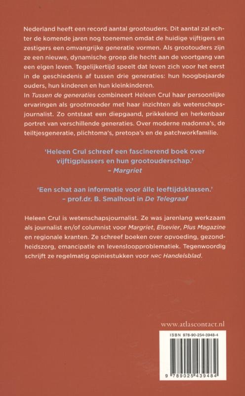 Achterkant van Tussen de generaties