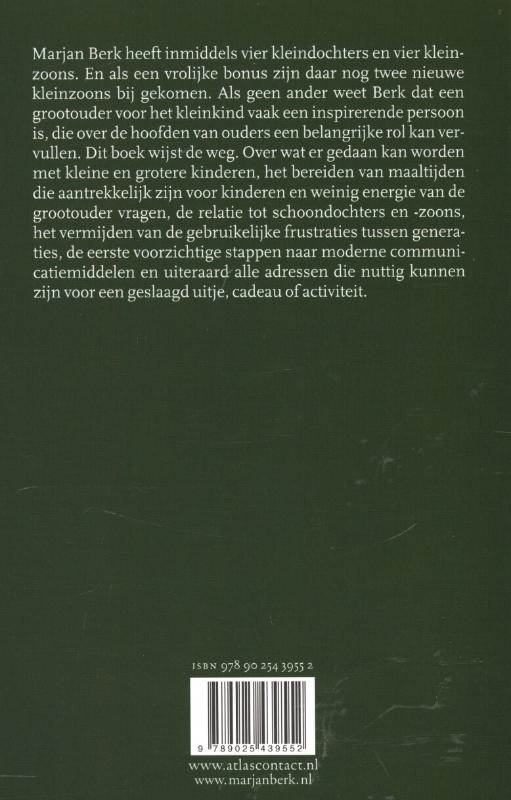 Achterkant van Marjan Berk's oma en opa boek